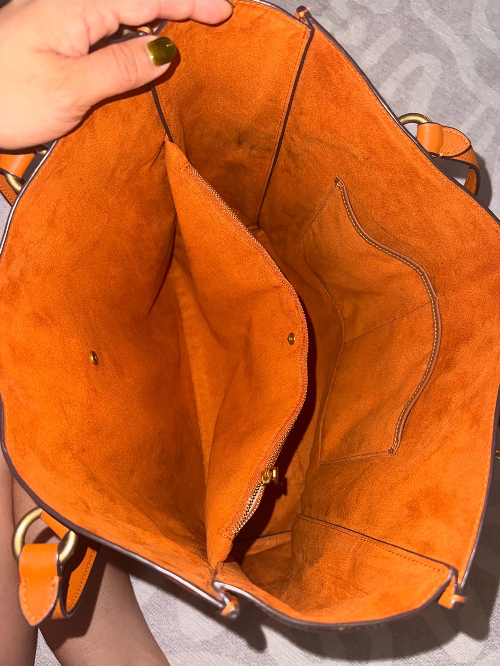 Coach Theo Tote Bag in Canyon - Picture 7 of 8